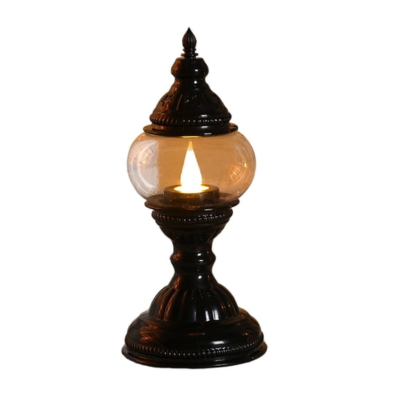 Japceit Electronic Flameless Candle, Mini Oil Lamp Style Ambient Light ...