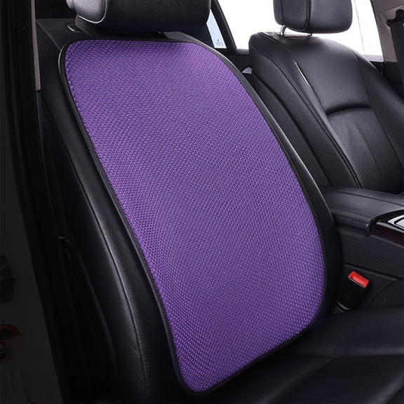 Japceit Ergonomic Car Backrest Cushion with Ventilation Holes, Breathable Lumbar Support Pad for Drivers, Mesh Covered Auto Seat Accessory, Comfortable Vehicle Back Support for Long Trips