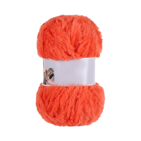 Japceit Faux Mink Yarn Ball, Thick Soft Wool Yarn for Knitting and Crochet, 67 Yards Skein for Hat, Scarf, Blanket, and Handcraft Project, Assorted Colors, Easy to Use