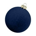 thumbnail image 1 of Japceit Flocked Velvet Christmas Ball Ornaments, Festive Tree Decor Spheres, Decorative Hanging Items for Christmas Trees, Home Decor, Party Embellishments, 1 of 5