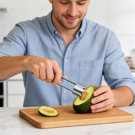 Japceit Fruit and Vegetable Core Remover, Multifunctional Tool for Apples Cherries Jujubes, Easy Seed Removal Kitchen Gadget for Fruit Processing