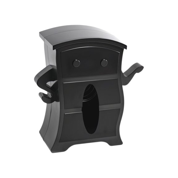 Japceit Funny Plastic Tissue Box Cover, Spring-Loaded Napkin Holder Dispenser, Cartoon Square Tissue Box for Car Bedroom Table, Creative Home Office Decor