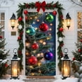 thumbnail image 1 of Japceit Gingerbread House Christmas Door Cover, 35.4x70.8 Inch Holiday Entrance Decor, Thematic Party Background for Door, Wall, Seasonal Display, 1 of 6