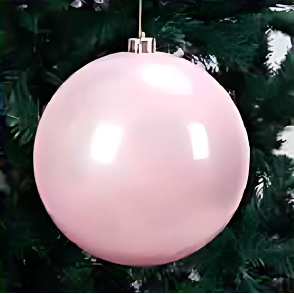 Japceit Glitter Christmas Ball Ornaments 12cm, Sparkling Plastic Hanging Balls for Ceiling, Shimmering Tree Decorations for Home, Holiday, Festive Interior Display