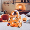 thumbnail image 1 of Japceit Halloween Pumpkin Treat Bags, Spooky Party Favor Totes with Handle, Personalized Candy Collection Pouches for Trick or Treat Events, 1 of 6