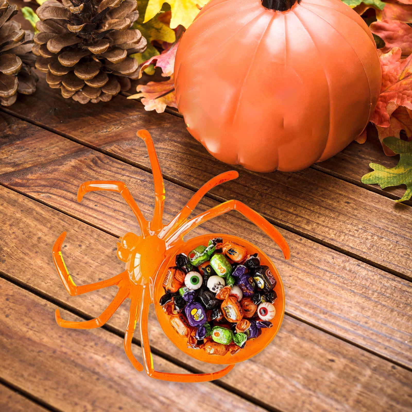 Spider Buffet Japceit Halloween Spider Web Serving Tray, Plastic Themed Party Platter ...