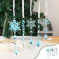 thumbnail image 1 of Japceit Hollow Christmas Ice Ornaments, Transparent Icicle Style Hanging Pendants, 10-Piece Reflective Decor for Tree, Window, Display, 1 of 6