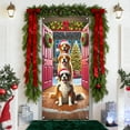thumbnail image 1 of Japceit Large Christmas Door Cover, 35x71 Inch Holiday Entrance Curtain Panel, Festive Door and Wall Decoration for Party, Home, Seasonal Display Background, 1 of 6