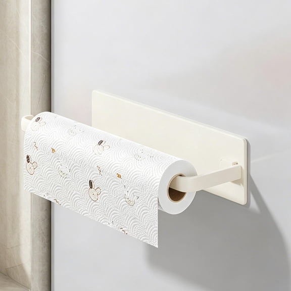 Japceit Magnetic Paper Towel Holder, No Drill Kitchen Wrap Rack, Wall Mount Foil Organizer, Strong Magnet For Refrigerator