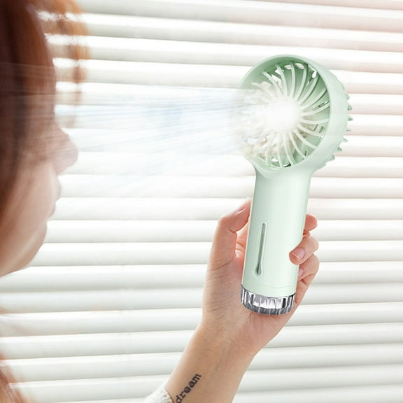 Japceit Misting Fan USB Rechargeable Mini Humidifier, Portable Air Cooling Personal Evaporative Fan, Desktop Travel Humidity Blower for Office, Outdoor Relief