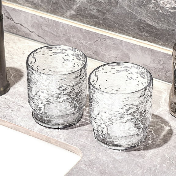 Japceit Mouthwash Cup Set, Stackable Toothbrush Holder with Non-Slip Base, Bathroom Travel Essential for Home and Hotel Use, Compact Dental Organizer for Sink Countertop or Shower Shelf