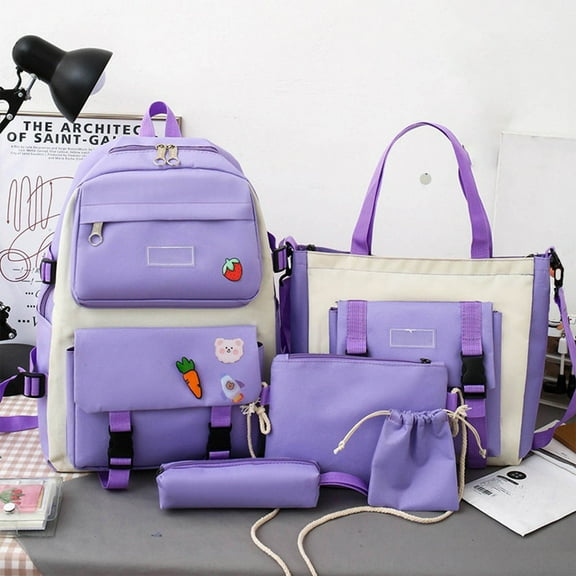 Japceit Multi-Piece Backpack Bundle, Large Volume Carrying System, Messenger Style Travel Pack for Commuting Gear, Daily Activity Essentials