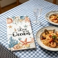 thumbnail image 1 of Japceit Ocean Theme Kitchen Towels,Summer Kitchen Towels Dish Towels,Nautical Teal Style Kitchen Decor,For Home, 1 of 6