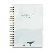 Japceit Office Essential, Plan Book In English,-Border Coil Schedule Book with Separate Pages, Creative Monthly Plan Notebook, Organization for Desk