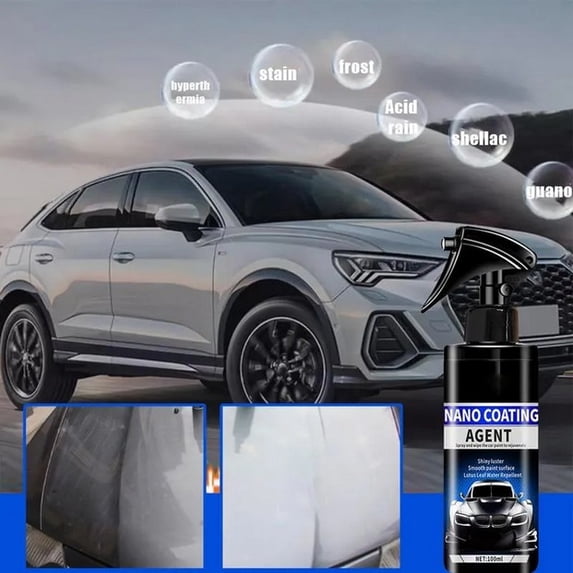 Japceit One Hundred Milliliter Car Polish Ceramic Coating Spray, Scratch Repair Liquid Formula for Auto Paint Surface Refurbish, Vehicle Exterior Care Treatment for Gloss Restoration