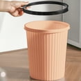 thumbnail image 1 of Japceit Open Top Trash Bin for Home, Sturdy Plastic Waste Basket with Reinforced Rim, Space Saving Oval Shaped Garbage Can for Bathroom, Office, Kitchen Use, 1 of 6