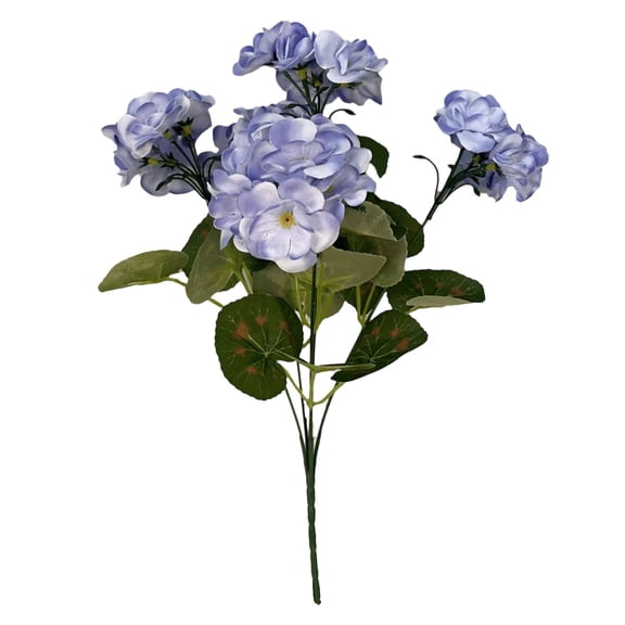 Japceit Outdoor Artificial Geraniums, Faux Flower Plants for Garden, Fake Greenery for Home Kitchen Dining Table Decor, UV Resistant Plastic Flowers for Pots