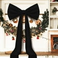 thumbnail image 1 of Japceit Oversized Velvet Tree Topper, Large Christmas Bow Tree Top Decor, Big Velvet Bow for Wedding, Indoor Outdoor Party and Holiday Display, 1 of 9