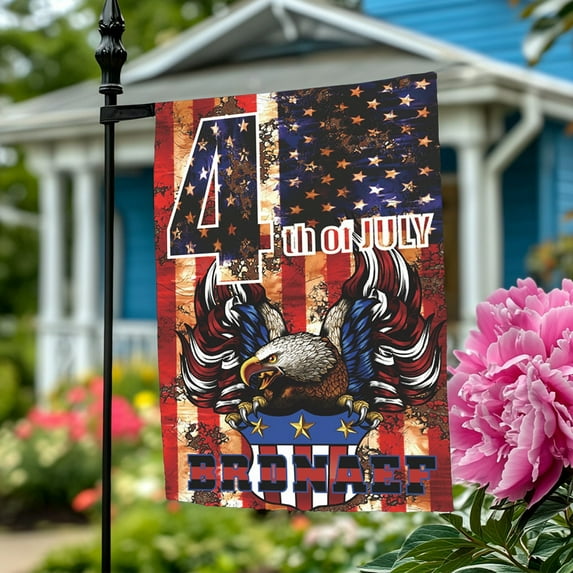 Japceit Patriotic Garden Flag, Double-Sided USA Flag Decor, Independence Day 4th of July Farmhouse Decoration for Yard, Porch, and Home