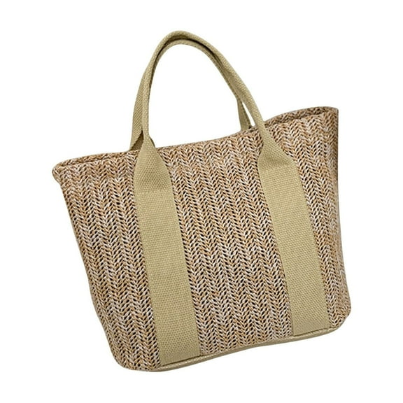 Japceit Personalized Beach Bag, Woven Tote with Adjustable Strap, Reusable Shopping Bag for Women, Gift for Mother’s Day, Grandma, Birthday, Vacation