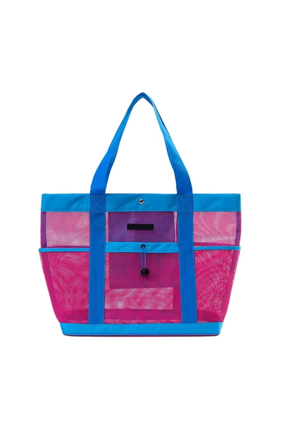 Portable Mesh Shower Organizer, Dry Hanging Wash Tote Storage Bag, Multi-pocket Duffel for College Dorm Travel, Beach Swimming Gear, Gym Workout Essentials