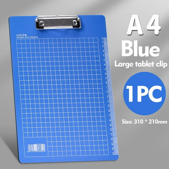 Japceit Reinforced Clipboard Folder, Hardboard Document Holder with Binding Clip, Writing Surface Board for Note-Taking Support, Office Paperwork Management