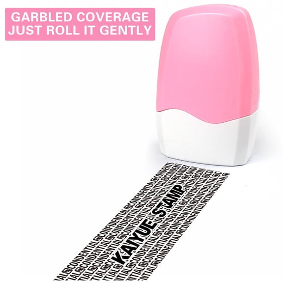 Japceit Roller Identity Protection Stamp, Confidential Data Blocker, Refillable Ink Security Roller For Privacy, Information Guard