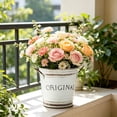 thumbnail image 1 of Japceit Rustic Iron Planter With Handles, Vintage Metal Flower Pot, Indoor Outdoor Farmhouse Garden Decor, Distressed Centerpiece Container, Bucket Planter For Plants, 1 of 6