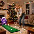 thumbnail image 1 of Japceit Santa Claus Mini Golf Game, Portable Christmas Golf Set with Candy Canes, Festive Holiday Party Game for Indoor Entertainment and Gift Giving, 1 of 9