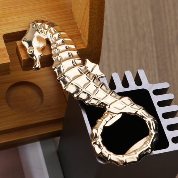 Japceit Seahorse Beer Bottle Opener, Zinc Alloy Heavy Duty Rustproof Metal Bar Tool With Gift Box,For Home Kitchen Party, Novelty Marine Decor