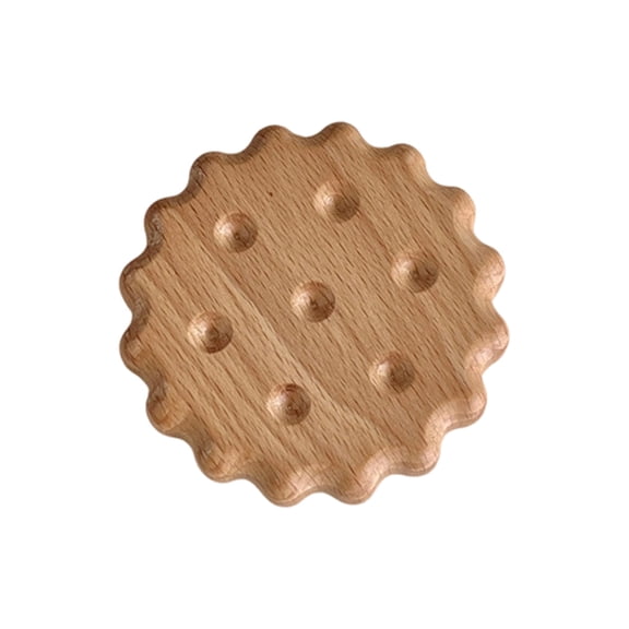 Japceit Solid Wood Coffee Cup Coaster, Shaped Wooden Drink Coaster for Hot and Cold Cups, Natural Wood Heat Insulator Pad for Dining Table, Desk, Kitchen