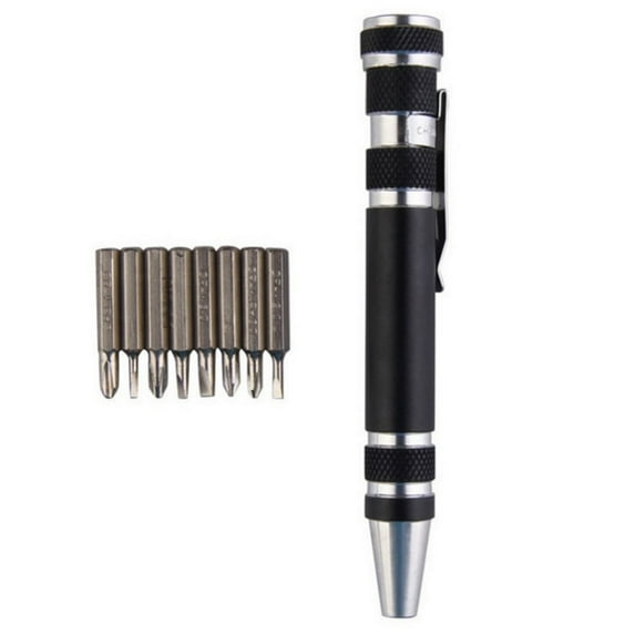 Japceit Steel Magnetic Screwdriver Kit for Eyeglass, Sunglasses, Electronics, Cellphone, Jewelry and More, 8-in-1 Multifunctional Small Screwdriver