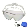 thumbnail image 1 of Japceit Swimming Goggles with HD Large Frame Design, Waterproof Lens for Underwater Vision, Protective Eyewear for Pool Activities, Beach Swimming, Lap Training, 1 of 2