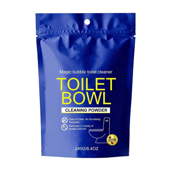 Japceit Toilet Bowl Cleaning Powder, Portable Fizzing Cleaner Tablets, Bathroom Foaming Cleaner for Stain Removal, Deodorizing, Deep Cleaning