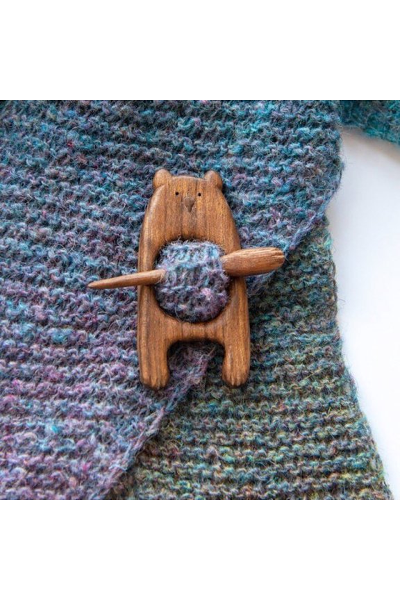 Japceit Tree Ornaments, Wooden Brooch Pin with Cute Image Design Brooch, Sweater Clip, Vintage Shawl Pin Natural Wooden Brooch Pin, Home Good