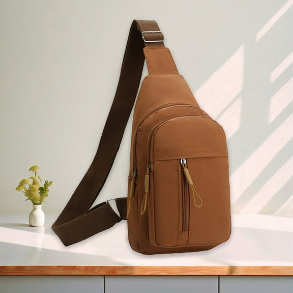 Japceit Trendy Chest Pack Lightweight Crossbody Bag, Minimalist Sports Sling Backpack with Adjustable Strap, Hands-Free Carry Solution for Daily Commute, Casual Outings