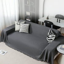 Japceit Velvet Sofa Throw Blanket, All-Season Couch Cover, Dust Protection Fabric for Living Room Furniture, Reversible Decorative Shawl