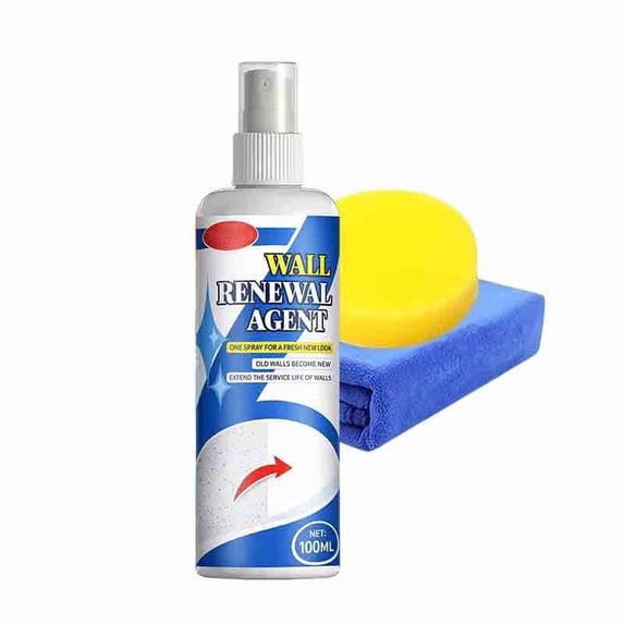 Japceit Wall Mold Remover Spray 3.4 fl oz, Stain Cleaner for Wallpaper, Ceilings, Bathroom Fixtures, Mildew Eliminator for White Walls