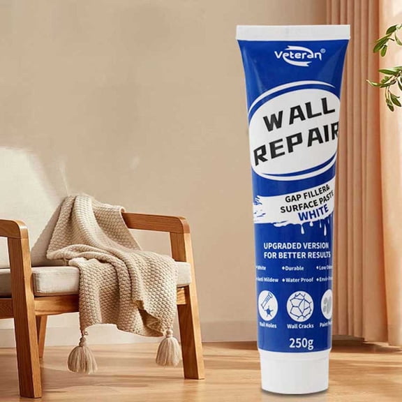Japceit Wall Repair Paste 8.8 oz, Spackling Compound for Damaged Walls, Hole and Crack Filler for Interior Home Repair, Quick Drying Formula for Easy Application