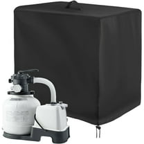 Japceit Waterproof Sand Filter Cover, Heavy Duty Oxford Fabric Pool Pump Protector, Outdoor Dust Proof Equipment Shelter for Swimming Pool Maintenance