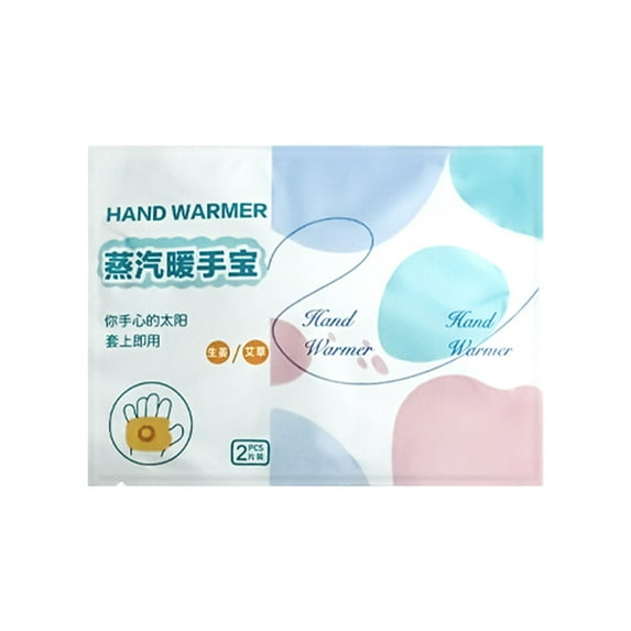 Japceit Wearable Hand Warmer, Self Heating 2-Piece Set, Warm and Cold Proof Hand and Foot Warmer, Disposable Steam Hand Warmer Patch