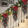 thumbnail image 1 of Japceit Winter Rattan Christmas Wreath, Large Artificial Green Wreath for Front Door, Natural Style Holiday Decor for Entrance, Window, Wall Seasonal Display, 1 of 5