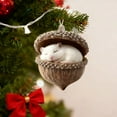 thumbnail image 1 of Japceit Woodland Theme Christmas Decor, 10cm Forest Animal Acorn Ornaments, Natural Inspired Hanging Pendants for Seasonal Display, 1 of 5