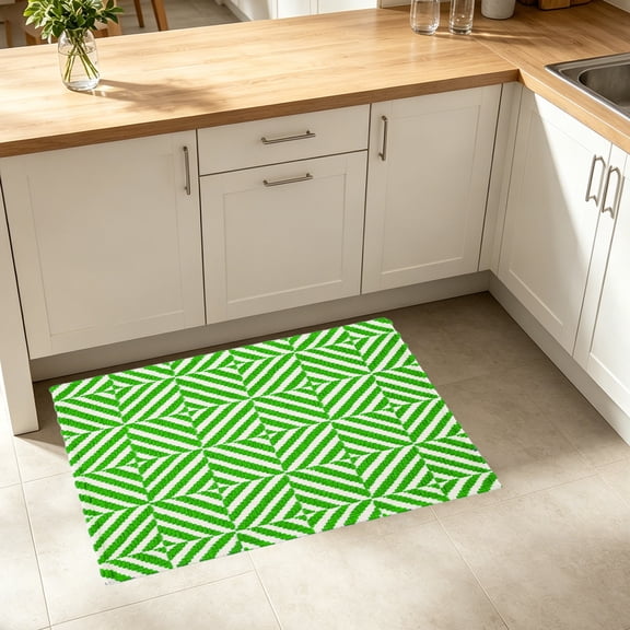Japceit Woven Texture Bath Mat, Soft Absorbent Non Slip Rug, Quick Dry Floor Carpet, Low Profile For Bathroom Kitchen Entryway