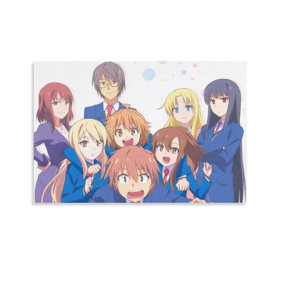 Japen Romantic Comedy Anime The Pet Girl of Sakurasou Role Poster Print Photo Art Painting Canvas Poster Home Decorative Bedroom Modern Decor Posters Gifts 16x24inch(40x60cm)