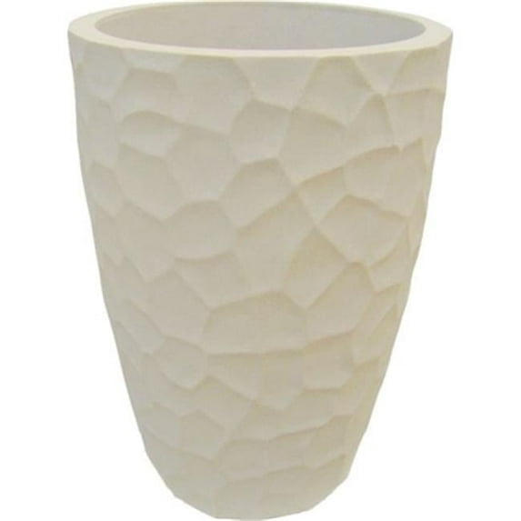 Japi Pottery JVOP41S 23 in. Prisma Conic Planter - Sandstone