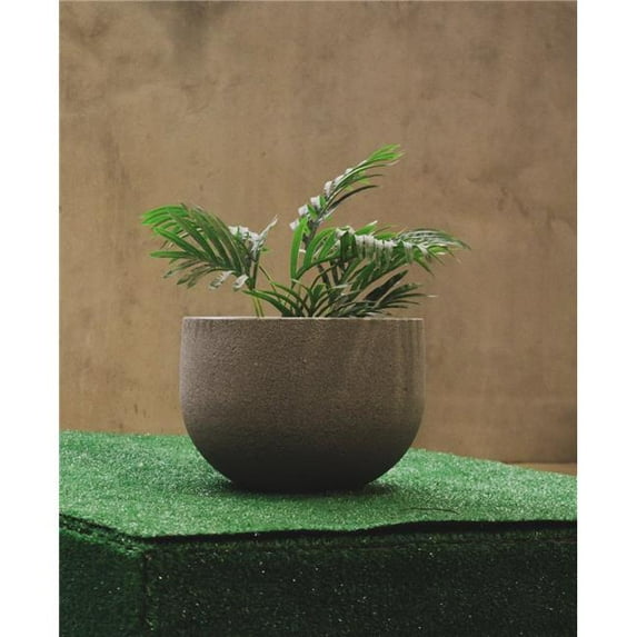 Japi Pottery JVRR57O Japi Pottery - Rustic Round Planter Stone 22,4'x22,4'x16,5'