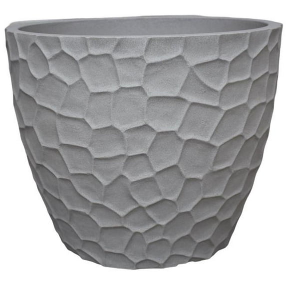 Japi Pottery JVEP52S Japi Pottery - Prisma Round Planter Sandstone 20,5'x20,5'x16,5'