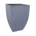 thumbnail image 1 of Japi Pottery Modern Square Plastic Planter in Charcoal - 30"Hx18.8"Wx18.5"D, 1 of 3