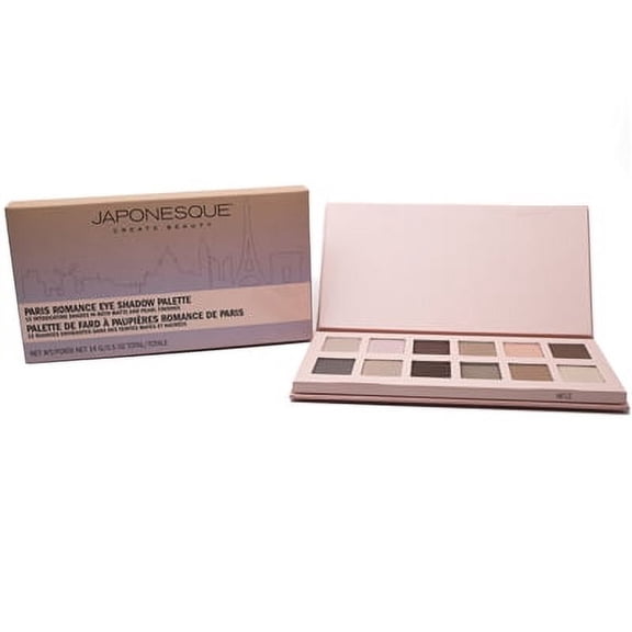 Japonesque PARIS ROMANCE Eye Shadow Palette, 12 shades   .5oz total